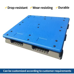 ZNPP007 palet plastik grosir 1200x1100x120 tugas berat industri tahan lama hdpe menggunakan baja reifnfored murah euro plastik