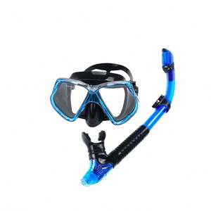 Gafas de Snorkel de Silicona con Logotipo Personalizado al por Mayor, con Tubo de Snorkel Seco, Juego de Máscara de Buceo con Soporte para Cámara de Acción - Product Image 3
