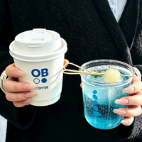 Offre Spéciale – Gobelets jetables en PET à paroi simple, personnalisables avec logo, en forme de U, pour boissons froides, avec couvercles et pailles, 12/16/20oz