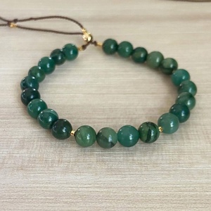 Dainty Minimalist Natural Stone Beaded <b>String</b> <b>Bracelet</b> Handmade Unique Non Tarnish Jewelry Wholesale Crystal Beaded Jewelry - Product Image 3