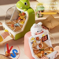 Nouveau jeu d'arcade de mini-basket pour enfants Dinosaure, machine de tir électronique de table avec comptage des points, cadeau sportif d'intérieur pour enfants