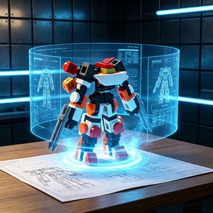 ชุดตัวต่อหุ่นยนต์แปลงร่าง DIY Mecha Hunter 86 ชิ้น ชุดของเล่นเสริมสร้างทักษะ STEM แบบ STEM - Product Image 2