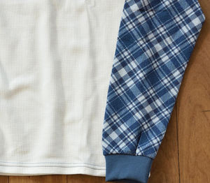 Custom DTG printing Men's <b>Raglan</b> Crew Neck <b>Long</b> <b>Sleeve</b> <b>T</b>-<b>Shirt</b> 100% Cotton plaid <b>Long</b> <b>Sleeve</b> <b>T</b>-<b>Shirt</b> for Men - Product Image 6