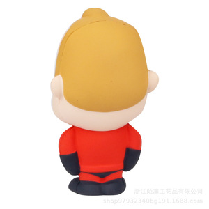 Cartoon Super Man Shape Slow <b>Rebound</b> Fidget Toy TPE Material Unisex 8 To 13 Years Age Range Stress Relief Craft Decor - Product Image 1