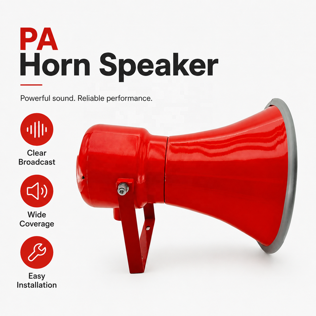 Outdoor Emergency Warning PA System for Chemical Plant Oil Gas Mine Site Explosion Proof Waterproof Horn Loudspeaker
