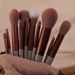 2023 Hot 13 Mini Makeup Brushes Set Eyeshadow Brush Beauty Kit Synthetic Hair Makeup Brushes Set Eye Shadow Foundation Women Cos