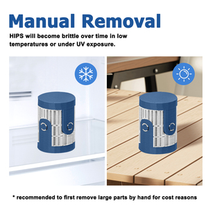 แบ่งสะโพก-80วัสดุรองรับ3D เส้นใยการพิมพ์โพลีสไตรีนแรงกระแทกสูงรองรับการแยกง่าย1.75มม. ม้วน1กก. - Product Image 4