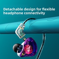 Headphone In-Ear Berkabel Private Model X2 Pro Sport 35mm Plug-and-Play Versi Pemantauan Musik Tipe-C Kabel 1.2m PC & TPE