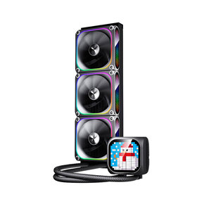 Refroidisseur de processeur haute vitesse <span class=keywords><strong>Aigo</strong></span> Rubik's 360, dissipateur thermique en cuivre, roulement à bain d'huile, LED ARGB, système de refroidissement par eau 360 pour boîtier d'ordinateur (PWM) - Product Image 5