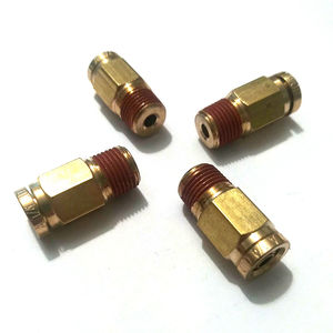 Raccords en laiton Dot Push Connect Connecteur mâle 1/4Tube X 1/8Npt ALITAIR Suspension pneumatique - Product Image 2