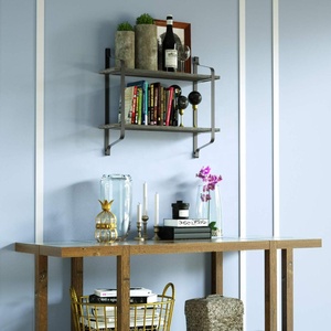 <span class=keywords><strong>Flotante</strong></span> estantes de pared de madera para <span class=keywords><strong>cocina</strong></span> Sala dormitorio <span class=keywords><strong>cocina</strong></span> entrada doble cubierta pesado <span class=keywords><strong>estante</strong></span> de madera - Product Image 2