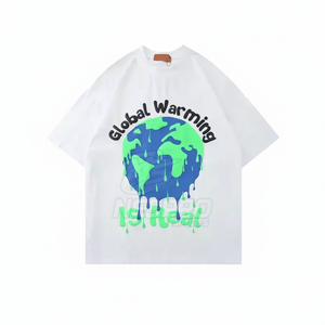 T-shirts en coton tricoté imprimé pour homme, à manches courtes, pour usage extérieur, 100 % coton, écologiques, respirants et à séchage rapide, vente en gros - Product Image 1