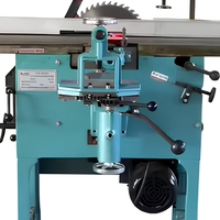 HAIGUANG Dégauchisseuse-Raboteuse Perceuse Affûteuse 220V/380V 2.2kW Largeur Maximale de Table Coulissante 260mm Machine à Bois Multifonction