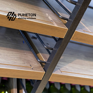 رفوف عرض زجاجات خشبية ومعدنية رائجة البيع في السوبر ماركت - Product Image 5