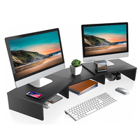 SUPPORT DE MONITEUR Offres Spéciales EN BOIS RÉGLABLE CHARGEMENT MAX 30KGS/66LBS FACILE À INSTALLER MODE POUR LA MAISON/LE BUREAU