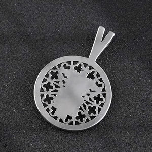 Biker mahkota tengkorak Vintage pria, Liontin batu hitam Stainless Steel Punk kuno Retro Gothic kalung liontin tengkorak - Product Image 5