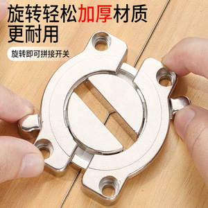 Yigu Hardware Desktop Connector Zinc Alloy Durable <b>Table</b> Splicing Fastener Modern Simple Design - Product Image 3