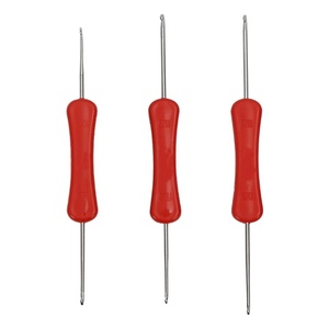 Набор разноцветных алюминиевых крючков для вязания с пластиковой ручкой, инструменты для рукоделия, вязания свитеров и плетения, эргономичный крючок для вязания - Product Image 6