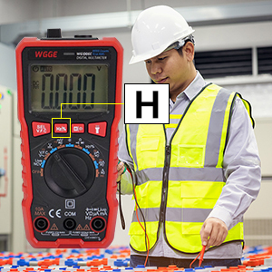 Yüksek kaliteli dijital LCD arka ekran DC AC multimetre Video Balun gerilim/akım/ohm test etmek için kullanılır - Product Image 5