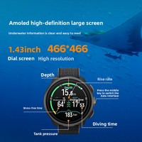 Montre de plongée de loisirs en plein air SUUNTO NAUTIC S, acier inoxydable, verre saphir, résistante aux chocs, étanche, intelligente