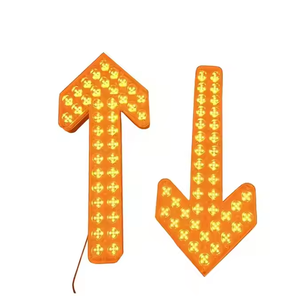 Luz Direccional de Flecha Intermitente LED Ámbar de 12V 24V, Señal de Flecha Direccional para Control de Tráfico - Product Image 1