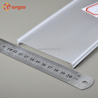 Diffuseur LED texturé en PC transparent, diffuseur de lumière LED micro-prismatique, abat-jour pour éclairages linéaires
