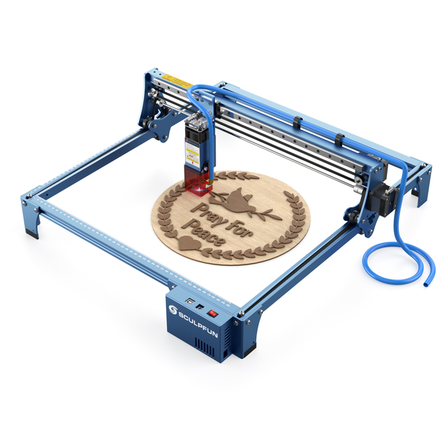 SCULPFUN S10 Laser Engraving Machine,10w Higher Speed Laser Cutter and Engraver, Laser Engraver for Metal Wood and Acrylic