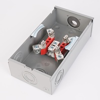 Caja de Conexión para Medidor de Energía Eléctrica Monofásico/Trifásico de 100A/200A, 4 y 7 Garras, Tipo Americano, Acero Galvanizado NEMA3R, Superventas