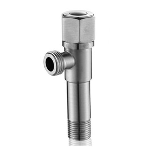 Válvula angular extendida de acero inoxidable, 3/4 pulgadas, una entrada, dos salidas, para calentador de agua, accesorios para agua fría y caliente - Product Image 4