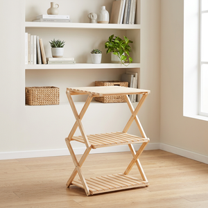 Étagère de rangement pour chaussures en bois Radiata – Organiseur à 2/3/4 niveaux pour vêtements, chaussures et articles ménagers - Product Image 1