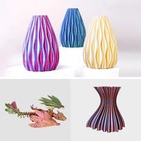 ESUN PLA-Silk Mystic – Filament pour imprimante 3D, dégradé à trois couleurs entrelacées, tige en plastique de 1,75 mm, 1 kg, impression FDM, texture soyeuse et brillante