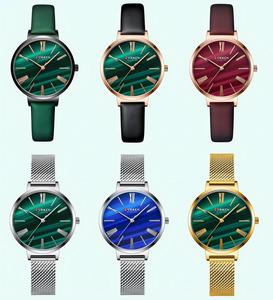 Montre Curren 9076 de luxe pour femme, bracelet original en acier inoxydable et cuir, mouvement <span class=keywords><strong>à</strong></span> <span class=keywords><strong>quartz</strong></span>, prête <span class=keywords><strong>à</strong></span> être expédiée - Product Image 6