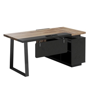 <b>Simple</b> Modern Wooden Commercial Furniture Board Office <b>Desk</b> Executive <b>Desk</b> With File Cabinet - Product Image 6