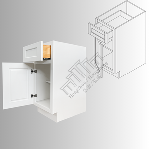 Vietnam fabricant d'armoires blanc Shaker armoires de cuisine en bois MDF conception libre dessins - Product Image 6