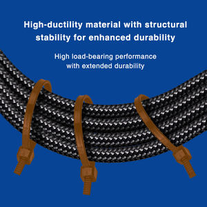 Bridas de Nylon 66 Multiusos de Fabricación Taiwanesa, Reutilizables, para Uso Industrial, 3.6*292mm, Alta Resistencia, Color Marrón, Convencionales - Product Image 4