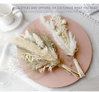 12 Pak buket bunga kering Boho Mini pernikahan buatan tangan dekorasi bunga kering untuk vas kerajinan DIY foto Boutonniere