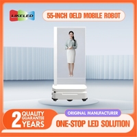 55 pouces T-OLED navigateur retour automatique Charge automatique évitement d'obstacles Robot écran tactile Oled moniteur