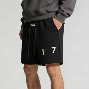 Pantalones Cortos Deportivos Essentiel <span class=keywords><strong>Fear</strong></span>, Pantalones Cortos de Forro Polar 100% Poliéster, Pantalones Cortos Casuales para Hombre - Product Image 4