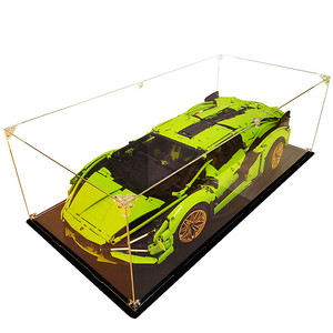 Boîte de présentation pour blocs de construction <span class=keywords><strong>Lego</strong></span> Lamborghini Bugatti, boîte personnalisée en acrylique anti-poussière - Product Image 5