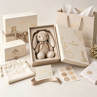 Service tout-en-un : cartes d'anniversaire personnalisées imprimées, boîte de rangement pour jouets d'enfants en carton rigide, boîte cadeau pour bébé avec couvercle, sac en papier