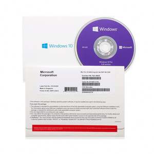 Sistema Operativo Win 10 <span class=keywords><strong>Pro</strong></span> en DVD OEM con Etiqueta COA, Activación Global en Línea 100%, Garantía de 6 Meses - Product Image 1