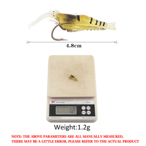 Ytohxy – leurre souple en forme de crevette, 5 ou 10 pièces, qui brille dans le noir, leurre de pêche en eau douce, appâts de fond pour poissons - Product Image 4