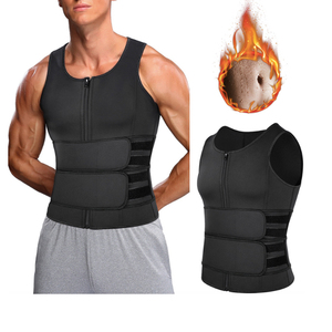 Gilet de Sauna en néoprène avec fermeture éclair et <span class=keywords><strong>ceinture</strong></span> <span class=keywords><strong>pour</strong></span> homme - Product Image 1