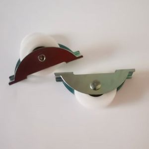 U oluk palet makarası itme-çekme vitrin rafı kiremit raf raylı tekerlek rulman ile 625 galvanizli naylon tekerlek plastik kasnak - Product Image 5