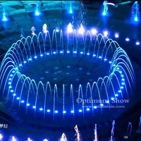 Productos para Jardín Stone Garden, Fuente de Agua Moderna Comercial Programable de Acero Inoxidable con Luces RGB, Uso Interior/Exterior
