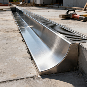 अनुकूलित स्टेनलेस स्टील चैनल वर्षा जल निकासी खाई 201/304 यू-जल निकासी खाई - Product Image 5