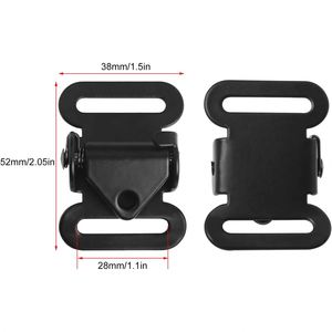 Heavy Duty Strong Black Matte Metal Webbing Strap Luxury Safety Tactical Belt Buckle with Non-slip Quick Tensioning Adjustment - Product Image 2