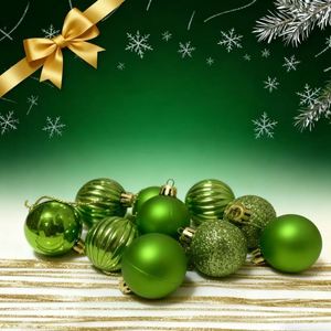 Ensemble de 41 boules classiques en plastique incassable Sea Team avec crochets et cordes pour décorations suspendues, arbre de Noël, mariage - Product Image 4