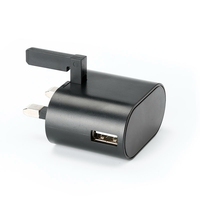 Chargeur mural USB simple 5V 2A pliable, chargeur domestique, adaptateur de prise UK 3 broches, adaptateur de voyage