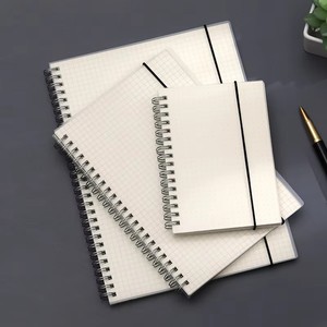 Quaderno a <span class=keywords><strong>Spirale</strong></span> <span class=keywords><strong>A4</strong></span> A5 con Copertina in PP, Fogli a <span class=keywords><strong>Quadretti</strong></span>/Rigati, Chiusura Elastica, Taccuino Portatile per Studenti e Professionisti - Product Image 5